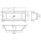 Owen & Oakes Select Double Ended 8 Jet Bath - 1700 x 700mm