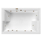 Luxus II Superdeep 1800 x 1200mm Whirlpool Bath - welovecouk