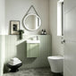 Nuie Freya Wall Hung Pan & SC Seat (PP) - White