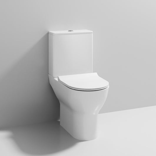  Nuie Freya Pan, Cistern & Seat - White