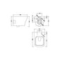 Nuie Ava Wall Hung Pan & SC Seat  - White