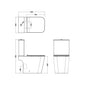 Nuie Orlen Rimless Close Couple Toilet with Soft Close Seat