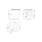 Nuie Round Rimless Back To Wall Pan & Soft Close Seat