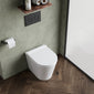 Nuie Round Rimless Back To Wall Pan & Soft Close Seat