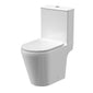 Nuie Fenton Rimless Close Couple Open Back Toilet with Seat