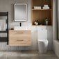 Nuie Fenton Rimless Close Couple Open Back Toilet with Seat