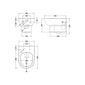 Nuie Isla Rimless Wall Hung Toilet pan only