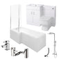 Nova 1500 L Shaped Complete Shower Bathroom Suite