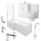 Nova 1500 L Shaped Complete Shower Bathroom Suite