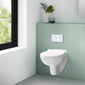 Melbourne Mid-Height Concealed Cistern Frames Wall Hung Pan - Square Plate