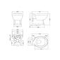 Hudson Reed Carlton Wall Hung Pan - White