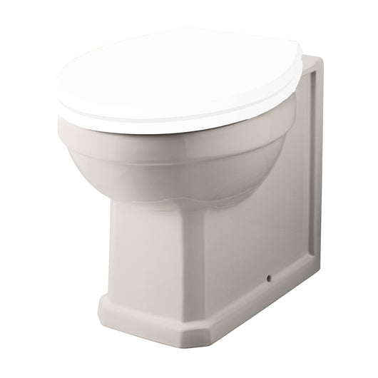  Hudson Reed Richmond Comfort Height BTW Pan with Seat - White