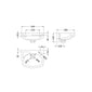 Melbourne Wall Hung Cloakroom Basin 350mm Wide - welovecouk