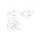 Melbourne Corner Wall Hung Basin 450mm Wide - welovecouk