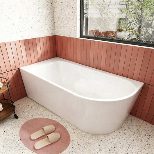  Selsley 1500 Curved Freestanding SUPER DEEP Bath Left Hand - welovecouk