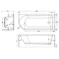 Selsley 1700 Curved Freestanding SUPER DEEP Bath Right Hand - welovecouk