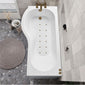 P Shaped Hydrotherapy Air SPA Bath - 1700mm - welovecouk