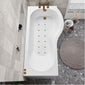 P Shaped Hydrotherapy Air SPA Bath - 1700mm - welovecouk