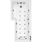 L Shaped Whirlpool Bath 1600mm - 24Jet - welovecouk