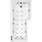 L Shaped Whirlpool Bath 1600mm - 24Jet - welovecouk