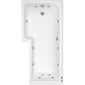 L Shaped Whirlpool Bath 1800mm - 12Jet - welovecouk