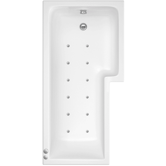  L Shaped Hydrotherapy Air SPA Bath - 1700mm