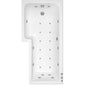 L Shaped Whirlpool Bath 1600mm - 24Jet - welovecouk