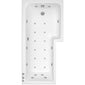 L Shaped Whirlpool Bath 1600mm - 24Jet - welovecouk