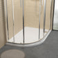 1000 x 800 Left Hand Offset Quadrant Stone Shower Tray