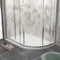900 x 760 Right Hand Offset Quadrant Stone Shower Tray