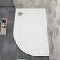 900 x 760 Right Hand Offset Quadrant Stone Shower Tray