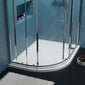 1000 x 800 Left Hand Offset Quadrant Stone Shower Tray