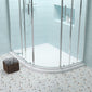 1200 x 900 Right Hand Offset Quadrant Stone Shower Tray