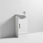 Sienna 420mm Cabinet & Basin - Gloss White