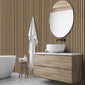 SDG Natural Oak Waterproof Slatted Wood Effect Wall Panels 2600 x 300mm