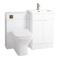 Monty 1600 Straight Bath 1000 Combi Bathroom Suite