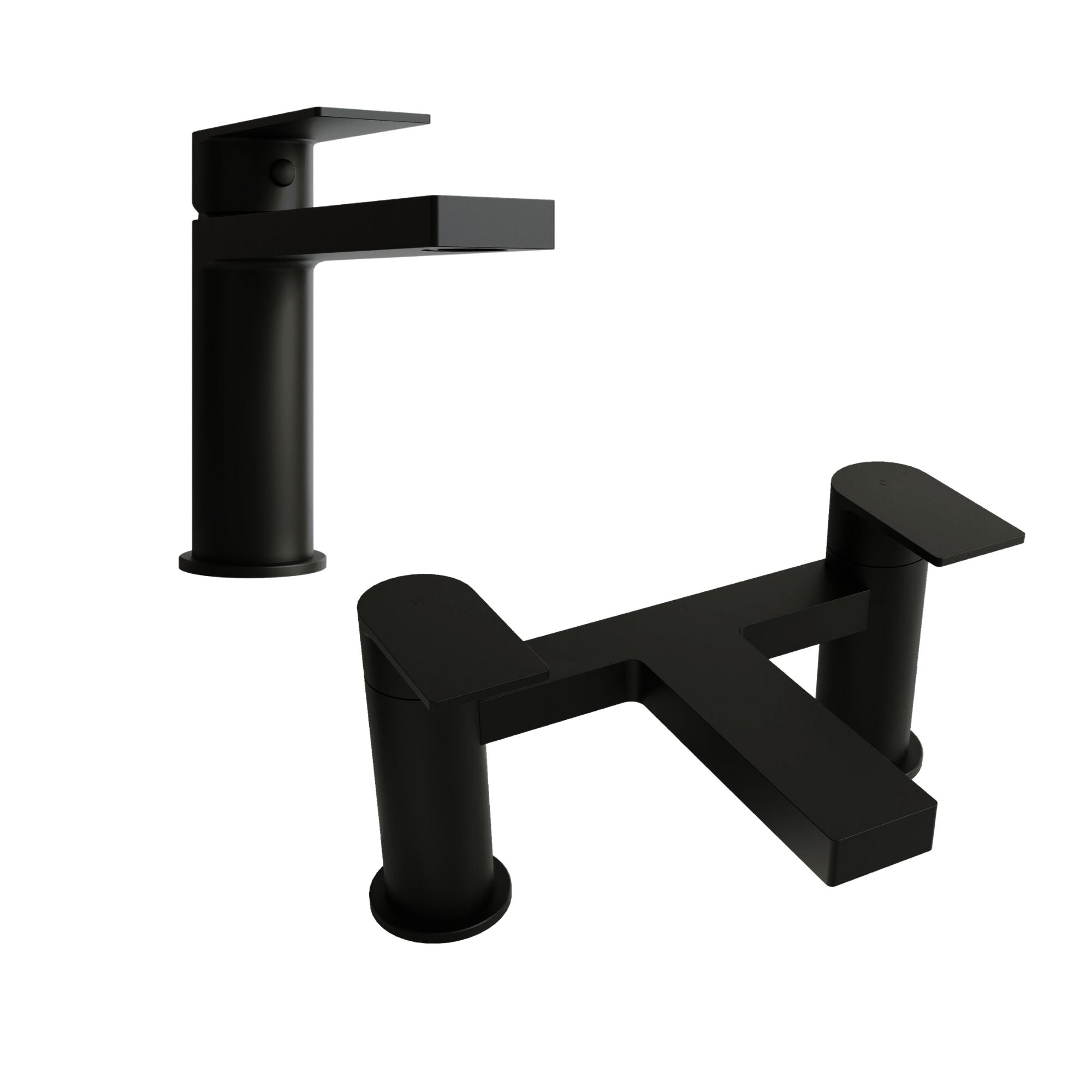 OAKLEY - Black Mono Basin Mixer Inc P/B Waste and Bath Filler 