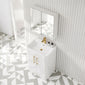 Pride 600 Mirrored 2-Door Cabinet - White