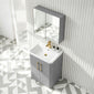 Pride 600 Mirrored 2-Door Cabinet - Satin Grey