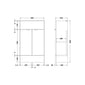 Hudson Reed Fusion 500mm Floor Standing Compact Vanity Unit (No Lid) - Pebble Grey