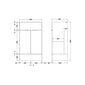 Hudson Reed Fusion 500mm Floor Standing Vanity Unit (No Lid) - Pebble Grey