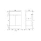 Hudson Reed Fusion 600mm Floor Standing Vanity Unit (No Lid) - Pebble Grey
