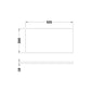 Hudson Reed Fusion 505x260mm Worktop - Pebble Grey