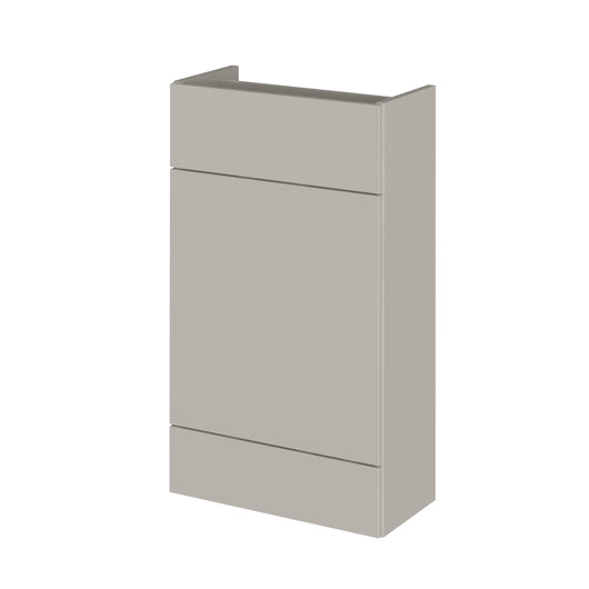  Hudson Reed Fusion 500mm Floor Standing Compact WC Unit (No lid) - Pebble Grey