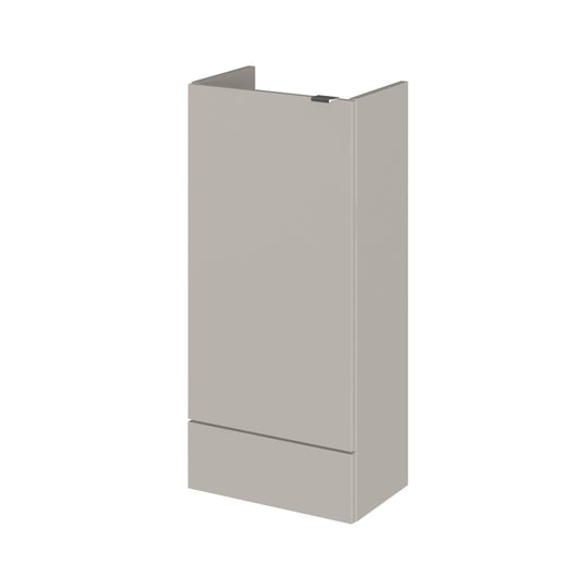  Hudson Reed Fusion 400mm Compact Floor Standing Base Unit (No Lid) - Pebble Grey