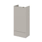 Hudson Reed Fusion 400mm Compact Floor Standing Base Unit (No Lid) - Pebble Grey