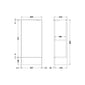 Hudson Reed Fusion 400mm Compact Floor Standing Base Unit (No Lid) - Pebble Grey