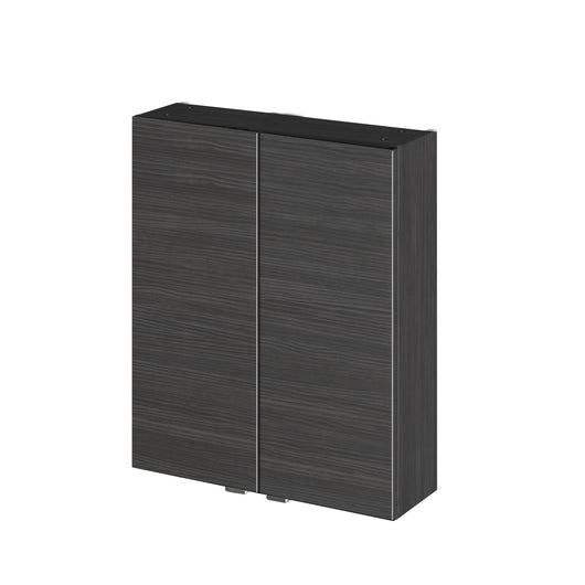  Hudson Reed Fusion Fitted 500mm Wall Hung 2 Door Cabinet - Hacienda Black