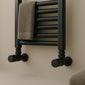 Kartell Black Angled Radiator Valves - welovecouk