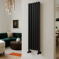 Kartell Black Angled Radiator Valves - welovecouk